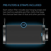 AC Infinity Air Carbon Filter XL 4, with Premium Australian Virgin Charcoal, Pre-Filter and Rope Hangers, Odor Scrubber fit for Inline Duct Fan, Odor Control, Hydroponics, Grow Room