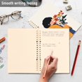 thumbnail image 4 of FORMRS 1-Subject Spiral Notebook 8" x 5" College Ruled 60 Refillable Sheet A5 Hard Cover, Cartoon Flowers, 4 of 7