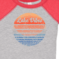 thumbnail image 4 of Inktastic Lake Vibes Distressed Retro Sunset Boys or Girls Baby Bodysuit, 4 of 5