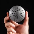 thumbnail image 2 of HELIAHOO Rain Drum for Outside, 3 Inches 6 Notes Steel Tongue Drum Rain Chime, Waterproof Rain Drum Instrument for Outside, Steel Tongue Drum, Handpan Drum CJ915-100367, 2 of 8