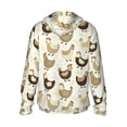 thumbnail image 2 of Picia Funny Chicken Women's Men's UPF 50+ Sun Protection Hoodie Shirt Long Sleeve SPF Fishing Outdoor UV Hiking Lightweight Shirts-3X-Large, 2 of 9