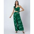 thumbnail image 2 of Moomaya Exclusive, Tie-Dye Print Jumpsuit, Indo-Western Style Party Wear Outfit, 2 of 9