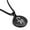 Black, variant on Stainless Steel Mythical Hydra Head Round Medallion Pendant Necklace