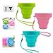 thumbnail image 3 of Shaoduoli Tasse d'Eau Pliable en Silicone, Tasse Réutilisable Pliante Extérieure avec Couvercle et Lanière, Pichet Extensible pour Camping Voyage Randonnée, Conteneur Alimentaire Portable Sans BPA, 170ml/6oz (3 Pcs), 3 of 4
