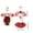 Red, variant on Roiihwy Halloween Decorations 23 Inch Porch Goosey Clothing, Ladybugs Honeybee Insect Outfit, Removable Garden Attire, Yellow