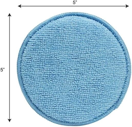 Soft Lint-Free Microfiber Applicator Sponge Round Leather Conditioner Applicator Pad Scratch-Free Polishing Pad for Car Interior Home Leather Care