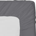 thumbnail image 5 of King Fitted Sheet - Bottom Sheet - Deep Pocket - Soft Microfiber -Shrinkage and Fade Resistant-Easy Care -1 Fitted Sheet Only (Gray), 5 of 6