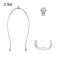 thumbnail image 4 of Uxcell 12 inch Lamp Harp Kit with Finial Lamp Shade Holder Chrome, 2 Set, 4 of 6