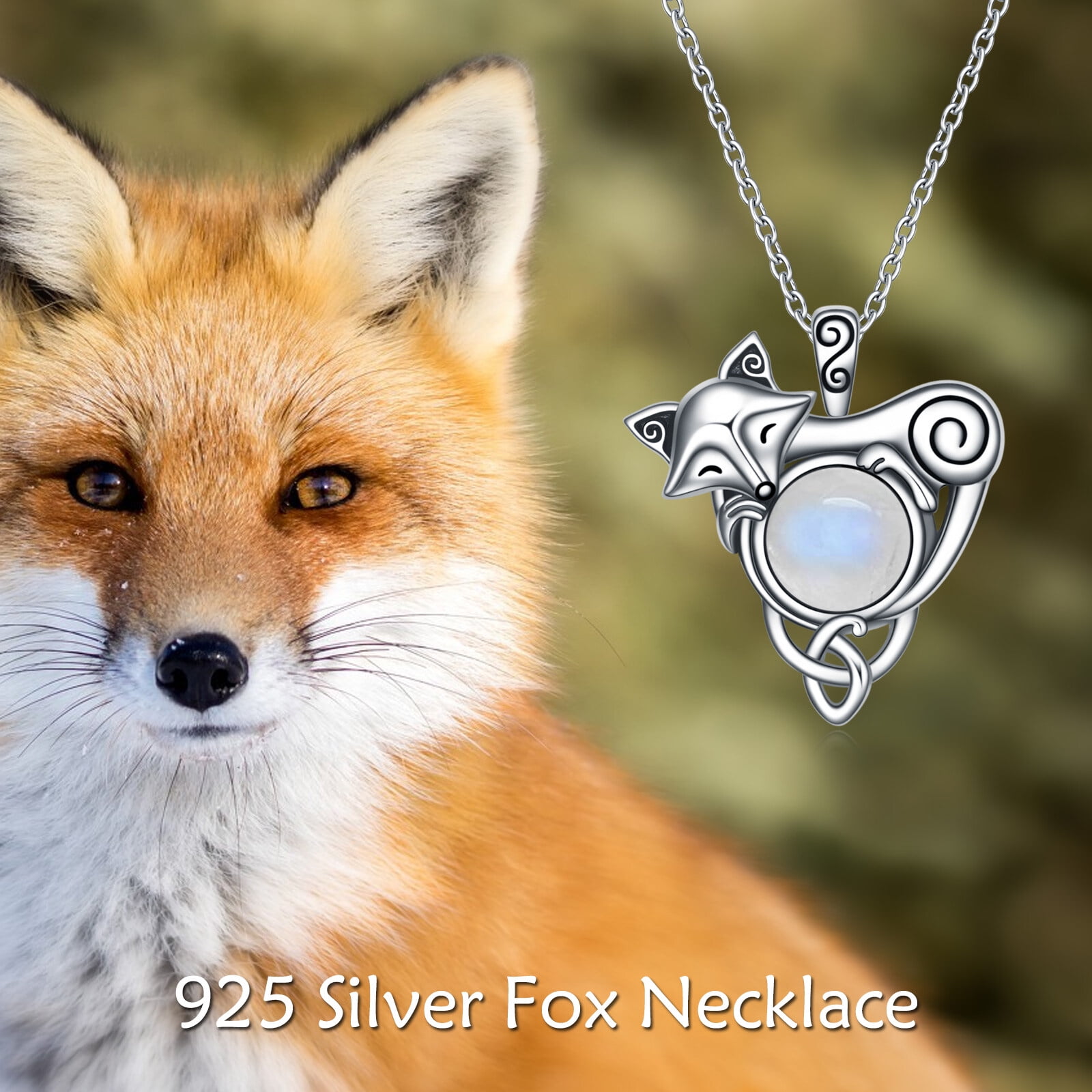 Sterling Silver Mini Fox Necklet | Pascoes