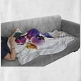 thumbnail image 6 of Orchids Soft Flannel Fleece Blanket, Modern Design Abstract Branch of a Flowering Plant with Vibrant Color Transitions, Cozy Plush for Indoor and Outdoor Use, 70" x 90", Multicolor, by Ambesonne, 6 of 6