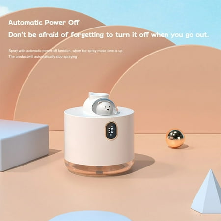 

Ultimate Comfort Large Quiet Spacecraft Humidifier for Superior Relaxation in Spacious Rooms Featuring Two Spray Modes and 2000mAh Auto Shut-Off Equipped with Night Light for Enhanced Amb