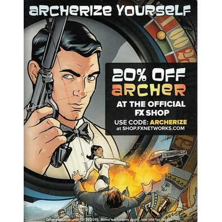 Archer 2015 Comic-Con Archerize Yourself jumbo promo card