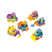 FunWorld Costumes 12 Assorted Wind Up Easter Bunny Construction Trucks Vehicles Toys