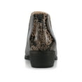 thumbnail image 3 of Journee Womens Livvy Back Heel Zip Stacked Heel Booties, Widths Available, 3 of 8