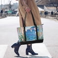 thumbnail image 4 of FORMRS Canvas Laptop Tote Bag for Women with 15.6" Computer Compartments Shoulder Handbag, Seaside Door, 4 of 7