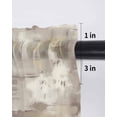 thumbnail image 6 of Abstract Brown Curtains 54 Inch Length,Sheer Curtains for Bedroom Living Room Window Retro Country Rustic Street Oil Paint Art Rod Pocket Drapes Kitchen Curtains Small Half Window 42"x54" 2 Panels, 6 of 6