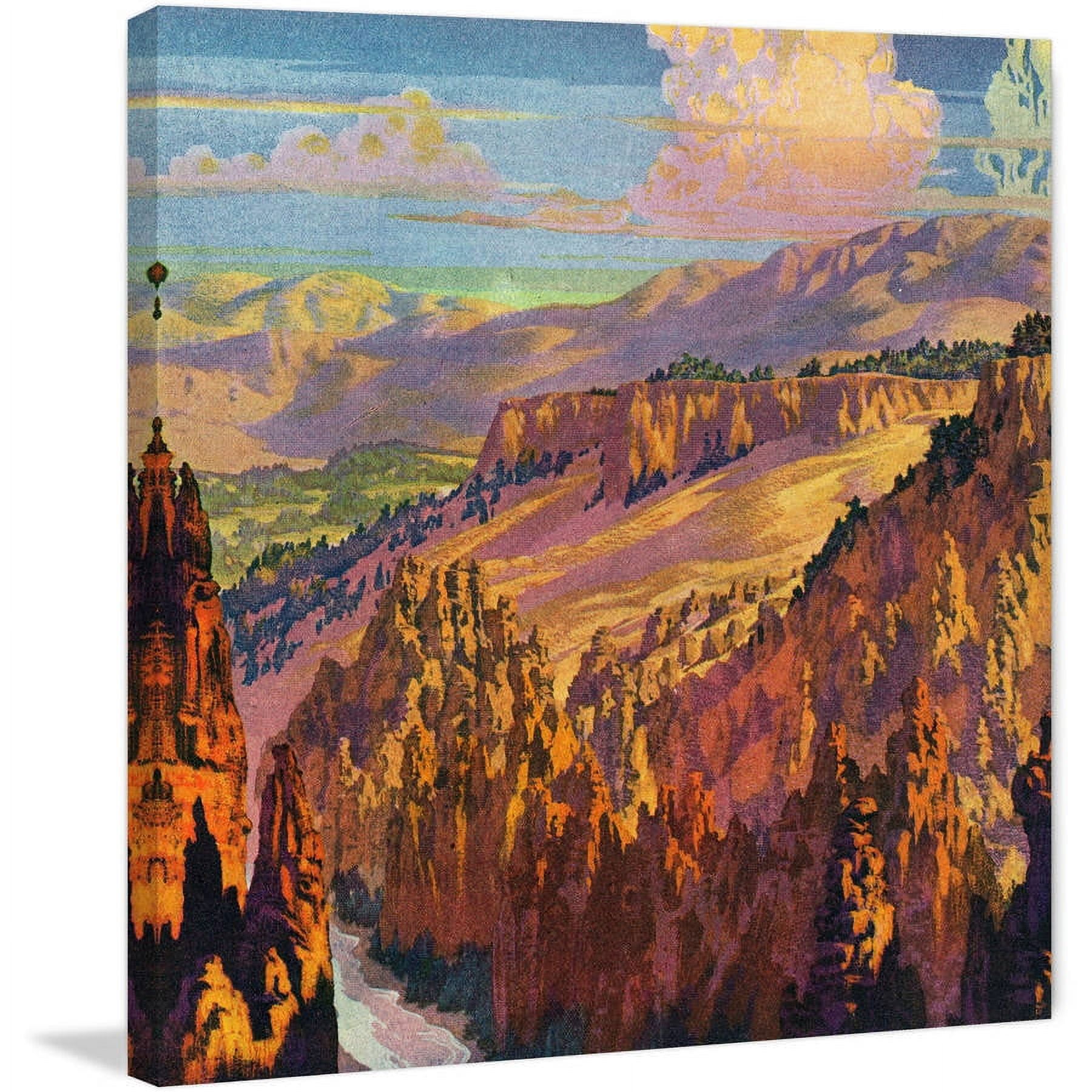 "Grand Canyon" Painting Print on Wrapped Canvas