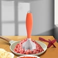 thumbnail image 1 of Elodie Meat Chopper Durability Portable Ergonomic Handle Kitchen Gadget Meat Masher 7cmx7cmx19cm, 1 of 8