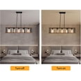 thumbnail image 6 of Miumaeov Industrial Light Fixture Height Adjustable Hanging Pendant Lamp 5 Lights E26 for Living Rooms Dining Room Corridors Entrances Porches Restaurants, 6 of 12