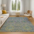 thumbnail image 7 of Addison Rugs Mayfield Premium Machine Washable Transitional Panels Blue Rectangle Rug, 3' x 5', 7 of 7