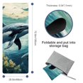 thumbnail image 4 of Whale Yoga Blanket with Storage Bag, 72.8"x26.8" - Suitable for Yoga, Pilates, Fitness - Hot Yoga Towel and Yoga Towels Included, 4 of 6