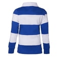 thumbnail image 3 of Polo Rugby à Manches Longues Rayé en Coton pour Garçons - Roya/blanc - Taille 8, 3 of 7