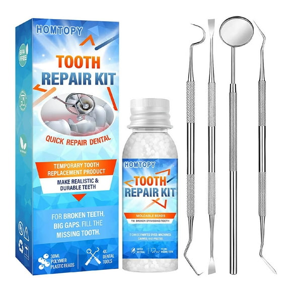 Set de gel dental moldeable, maquillaje de fiesta, relleno temporal, relleno y decoración de prótesis dentales.