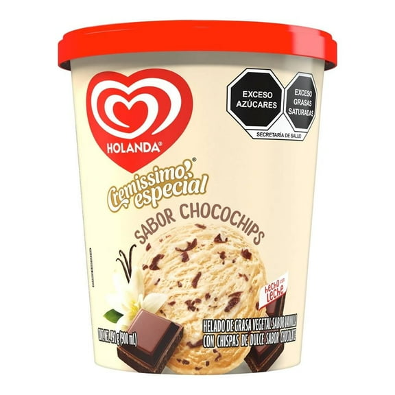Helado Holanda Cremissimo Chocochips 900 ml