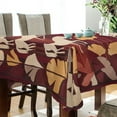 thumbnail image 3 of BZSMCE Square Tablecloth Equine Elegance Pattern Tableclothes, 3 of 9