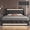 Black, variant on Queen Size Bed Frame with LED Lights and Charging Station, Upholstered Platform Bed with Diamond Headboard for Bedroom, No Box Spring Needed, White