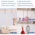 thumbnail image 5 of Triani 2Pcs Over Door Towel Rail with 6 Hooks, Installation-fre Stainless Steel Over Cabinet Door Tea Hand Towel Rack, 23.7cm/36cm Silver Towel Bar Holder No Drilling for Kitchen Bathroom，Silver, 5 of 7