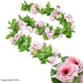 thumbnail image 2 of Artificial Rose Garland Hanging Simple Faux Rose Vine Floral Garland Decoration, 2 of 10