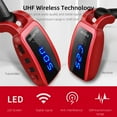thumbnail image 3 of Graflsoa Compact UHF Wireless Guitar Transmitter & Receiver Set with Digital Display, Rechargeable Battery, and 3.5mm Adapter for Electric Instruments - Black, 3 of 7