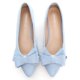 thumbnail image 3 of Zapatillas de ballet SAILING LU Bow-Knot para mujer, ante azul cielo, talla 5, 3 of 7