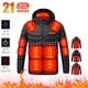 thumbnail image 2 of Nueva chaqueta calefactable 21, abrigo de moda para hombre y mujer, ropa con calefacción eléctrica inteligente, ropa térmica abrigada, chaqueta de caza calefactable para invierno, 2 of 5