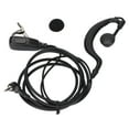 thumbnail image 3 of Earphone, 2 Way  Headphone Black Rotatable Clip 2.5mm Plug Sensitive PTT Button  For TLKR For T80 For, 3 of 8