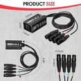 thumbnail image 4 of RJ45 to 4 Channel XLR Audio 3 Pin DMX Splitter for Snake Cable Network Extension for Stage or Studio, 4 of 5