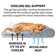 thumbnail image 3 of FurHaven | Cooling Gel Ultra Plush Luxe Lounger Pet Bed for Dogs & Cats, Gray, Jumbo, 3 of 13