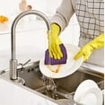 thumbnail image 5 of Pure Cotton Terry Kitchen Towels, Checkered Designed, Soft and Super Absorbent Dish Towels Kitchen Towels Purple 28*13 In, 5 of 6