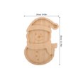 thumbnail image 2 of UPOUART Wooden Snowman Charcuterie Board Holiday Serving Tray with Rustic Texture for Christmas Table Decor, 2 of 7