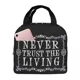 thumbnail image 2 of Never Trust The Living - Beetlejuice bolsas de almuerzo aisladas, bolsas de Picnic impermeables, Tote de almuerzo para mujer, trabajo, niños, escuela, 2 of 5