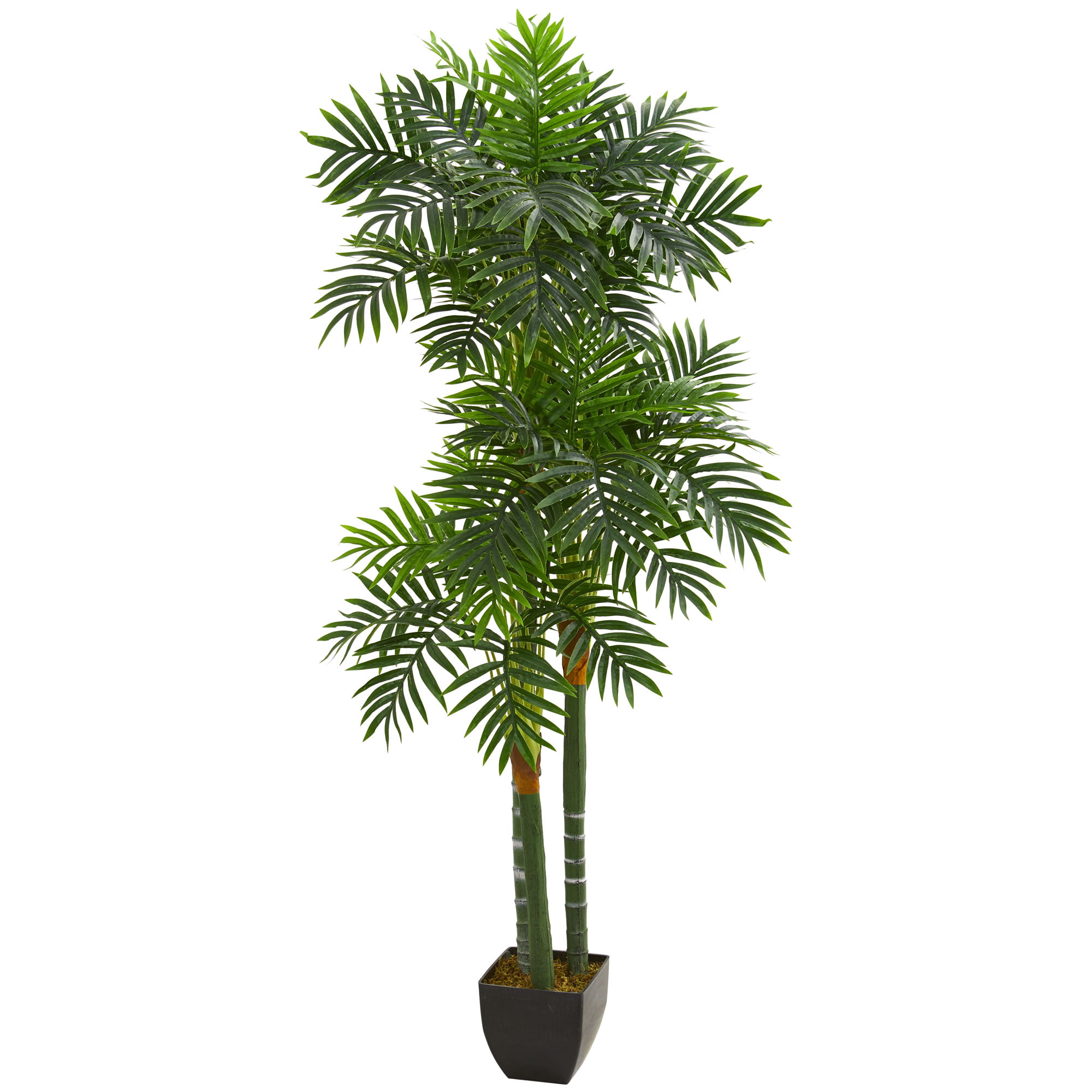 Details about   Artificial Plant 4 ft Areca Palm Tree Real Touch Feel with Plastic Container 