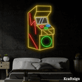 thumbnail image 2 of Craftnamesign Gaming Machine Neon Sign, Game Club Decor, Arcade Room Signs, 2 of 4