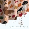 thumbnail image 6 of Fall Dachshund and Pumpkin Shower Curtain 36"x72" ,Bathroom Decorative Shower Curtains Set with 12 Hooks,Modern Waterproof Washable Shower Curtain, 6 of 6