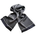 thumbnail image 2 of Men's 100 Silk Neck Scarf Double Layers Fashion Scarves Neckerchief Formal Casual Business, 2 of 4