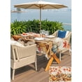 thumbnail image 4 of Outdoor Tablecloth with Umbrella Hole and Zipper, Fall Maple Leaf Rectangle Table Cloth 60x102 Inch Waterproof Tablecloth, Thanksgiving Pumpkin Sunflower Puppy Picnic Table Cover for Patio Camping, 4 of 7