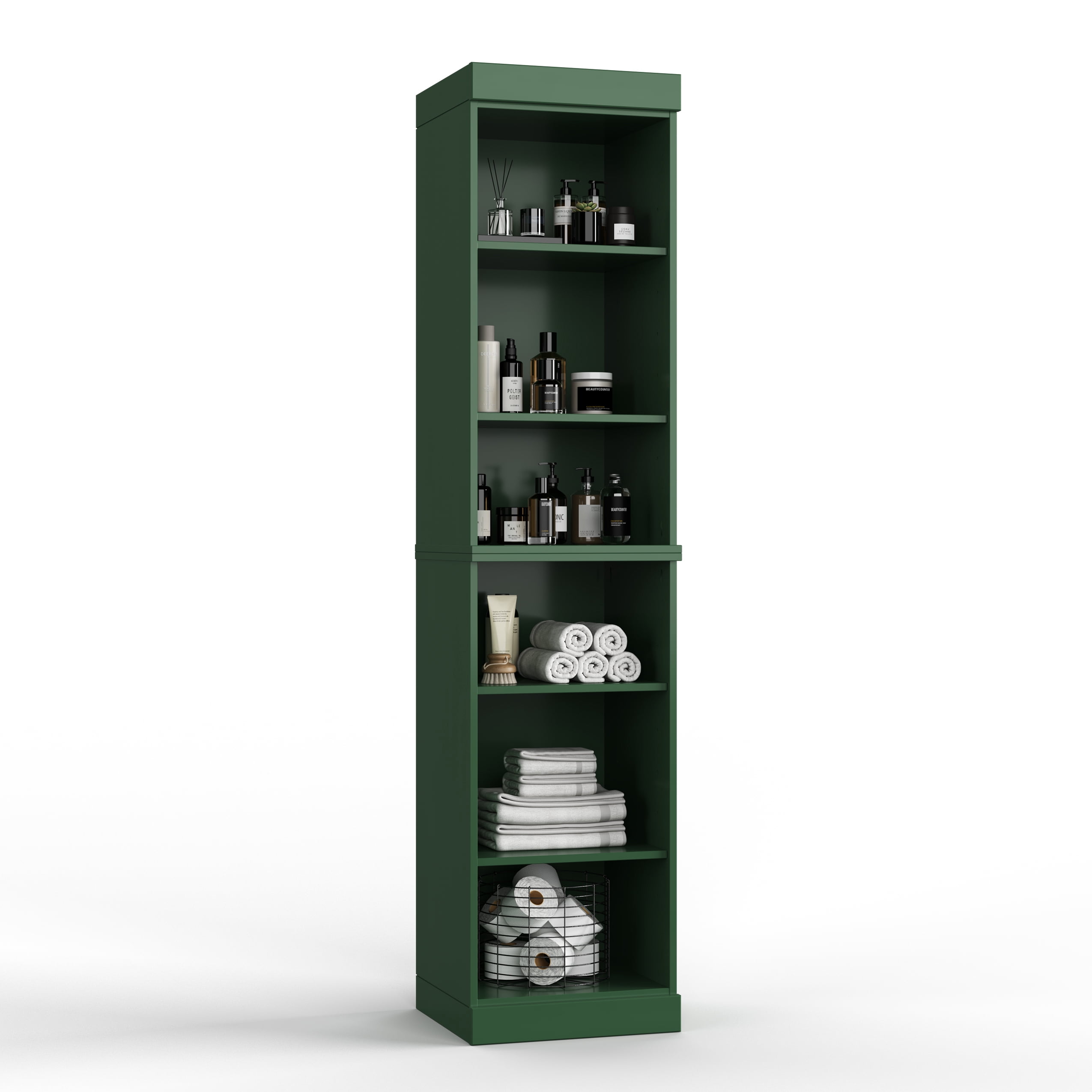 Palace Imports 100% Solid Wood 16.5" Bathroom Cabinet with Adjustable Shelves