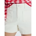 thumbnail image 5 of Free Assembly Women's and Women's Plus Patch Pocket Denim Shorts, 4" Inseam, Sizes 0-28W, 5 of 6