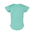 thumbnail image 2 of RABBIT SKINS Toddler Girls Flutter Sleeve Tee | Cute T-Shirt with Ruffles, Saltwater, 2, 2 of 4