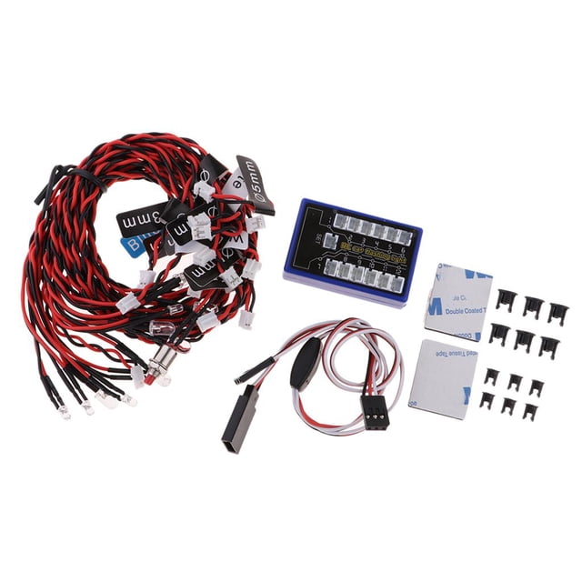 de 12 Lámparas Led Intermitentes Luces Nocturnas Kit de Iluminación Truck Buggy CUTICAT 12 kits de sistema de iluminación LED